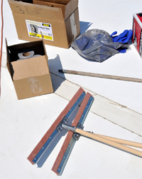 Liquid roof Brush