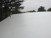 liquid rubber coated roof